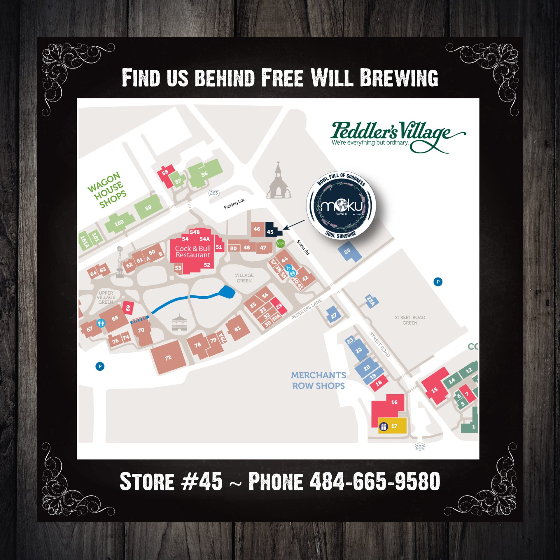 Find Us at Peddler’s Village