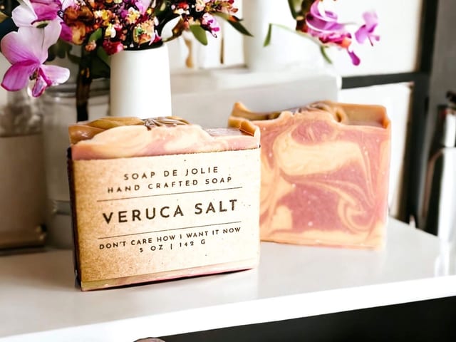 Veruca Salt_ (Sea Salt & Orchid) Cold Process Soap.