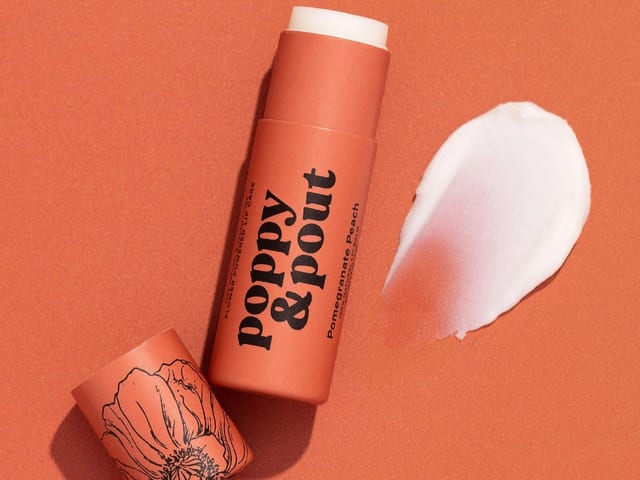 Lip Balm, Pomegranate Peach.