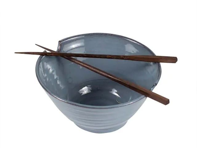 Chopsticks & Blue Bowl Set.
