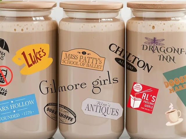 Gilmore Girls -16oz. Glass Cup.