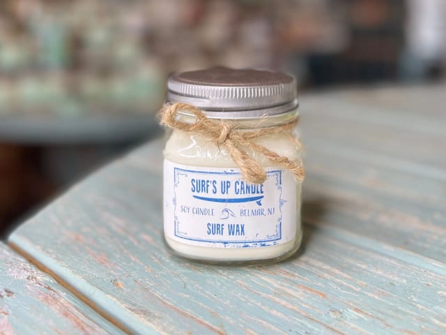 Surf Wax Mason Jar Candle - Original Collection 8oz Medium.