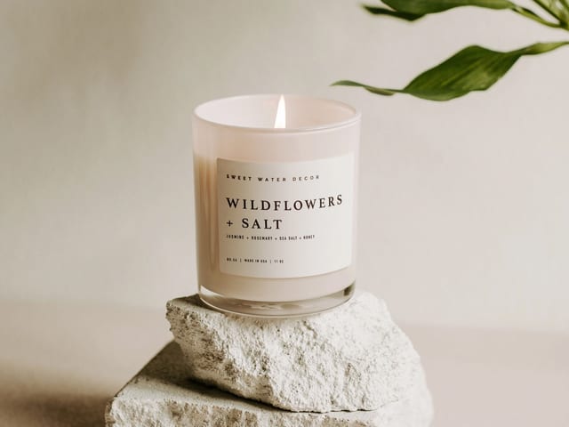 Wildflowers and Salt 11 oz Soy Candle - Home Decor & Gifts.