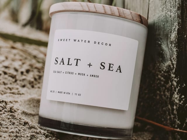 Salt and Sea 11 oz Soy Candle - Home Decor & Gifts.