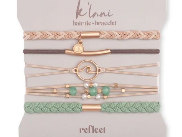 "Reflect" Ocean Wave Hair Tie Bracelets.
