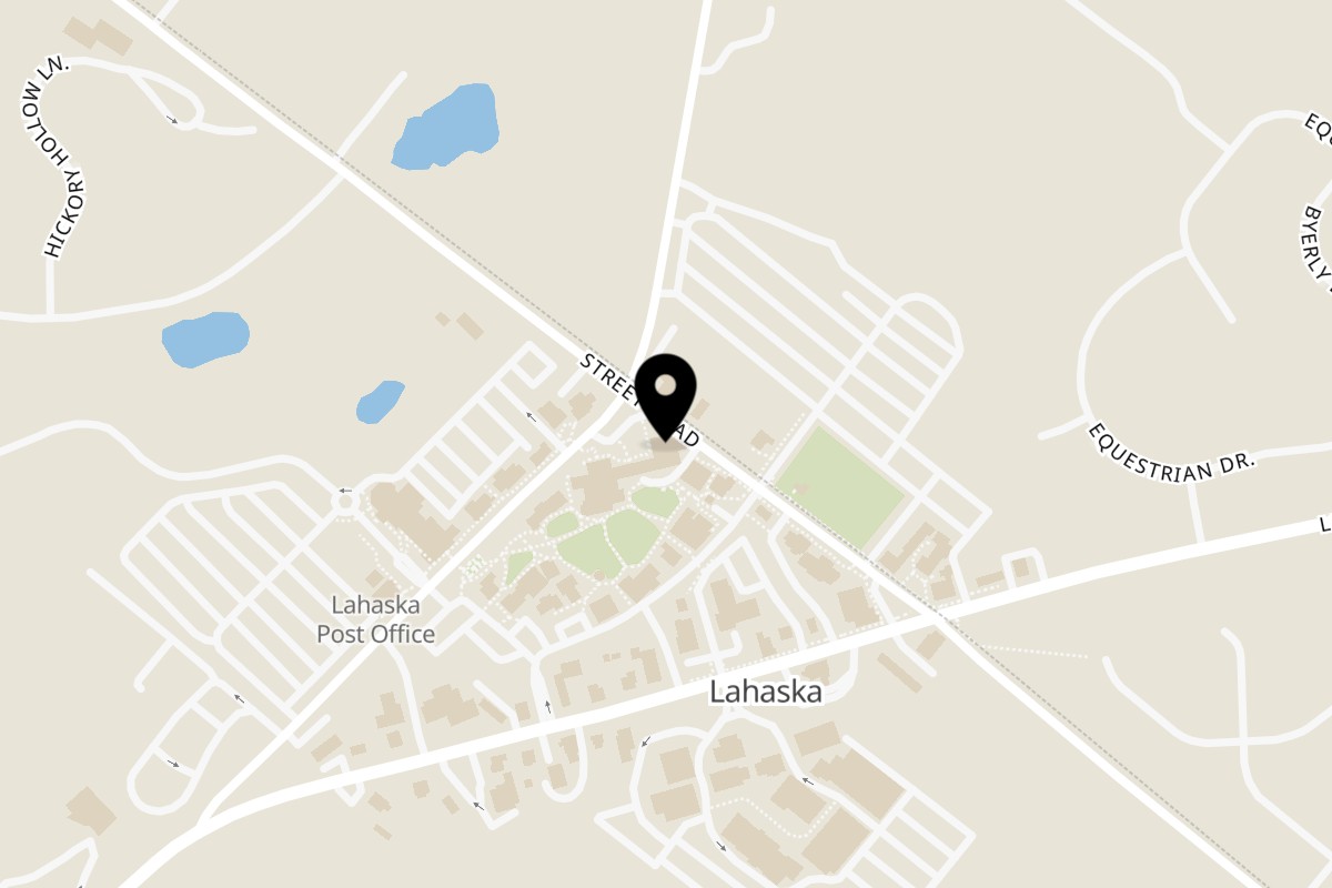 Map showing the location of Moku-Bowls on 45 Peddler's Way in Lahaska